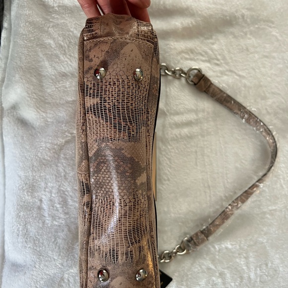 NEW B Makowsky Snakeskin Boho bag - Picture 4 of 11